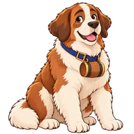Barry, Ascend's friendly Saint Bernard